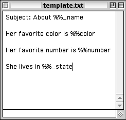Example of a Template