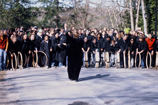 Wellesley hoop rolling contest